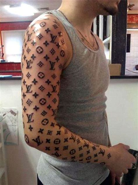 louis vuitton tattoo beard|Man’s Louis Vuitton Face Tattoos Go Viral .